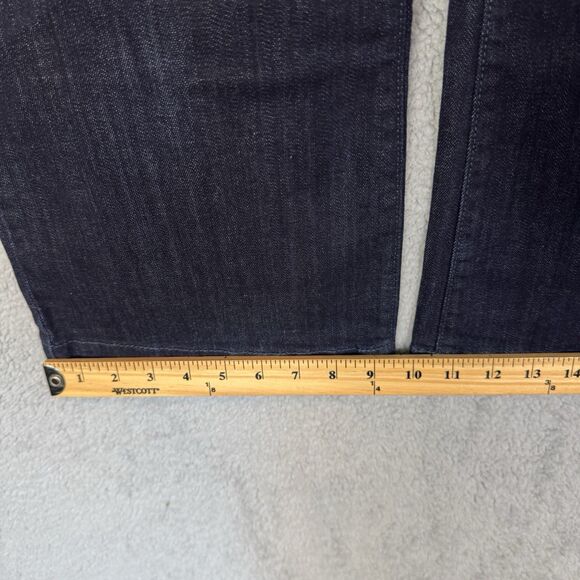 Eddie Bauer Jeans Women’s 10 Blue Trouser Denim Stretch Dark Wash NWT - Picture 5 of 11